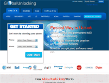 Tablet Screenshot of globalunlocking.com